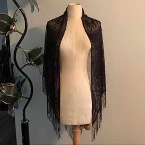 Black Lace Shawl